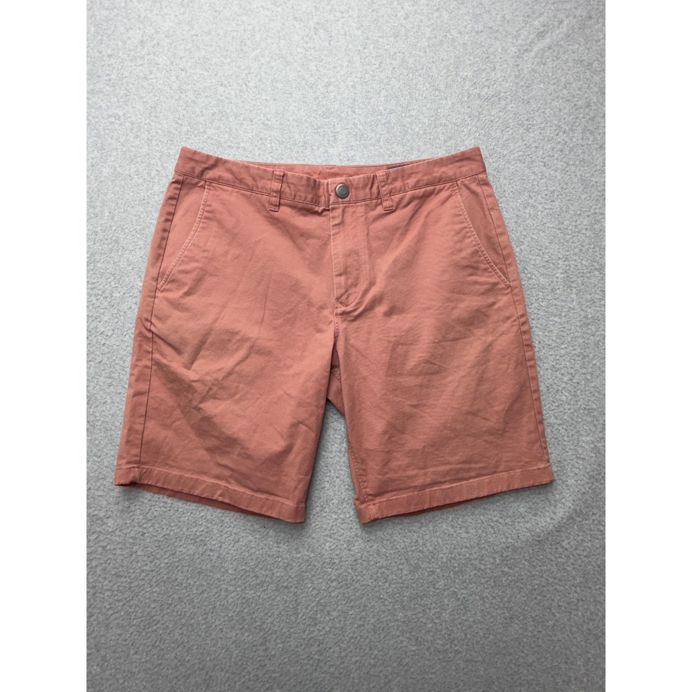 Bonobos Shorts Mens 33 Pink Chino Stretch‎ 9 Inseam Flat Front Casual Summer